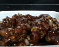 Costelinha ao molho barbecue na panela de pressão