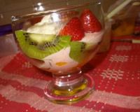 Frozen iogurte de morango