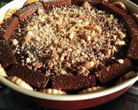 Mousse Simples de Morango com Chocolate