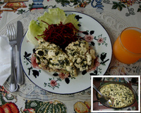 Torta light de chuchu com carne moída e ricota