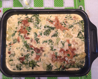 Filé de frango com couve flor ao forno