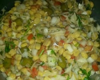 Bacalhau com grão-de-bico (salada fria)