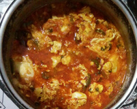 Moqueca de ovo com sardinha