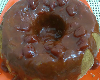 Bolo de fubá com goiabada