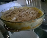 Escondidinho de batata salsa e frango light