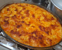 Frango desfiado ao creme de milho