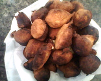 Bolinho de banana frito