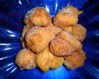 Bolinho de chuva com bananas