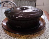 Bolo de banana no liquidificador