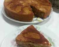 Bolo integral de maçã e banana