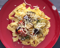 Pasta com roasted vegetables