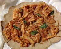 Massa de pizza de aveia fit