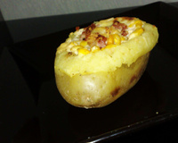 Batata recheada prática