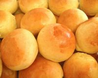 Pão de mandioca e abóbora da Fá