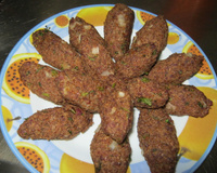 Quibe assado com coentro