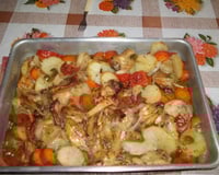 Asa de frango assada no forno