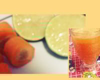 Suco de cenoura com limão