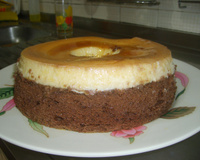 Pudim Bolo de chocolate