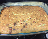 Torta de abobrinha com linguiça calabresa e bacon