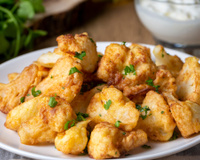 Só não gosta de couve-flor quem ainda não comeu desse jeito: faço empanada na airfryer para ficar crocante e sequinha