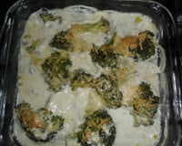 Brócolis com creme de leite