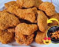 Nuggets caseiros na airfryer: assim fica mais saudável e leve para um lanchinho