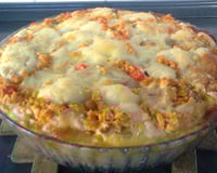 Torta de frango com queijo