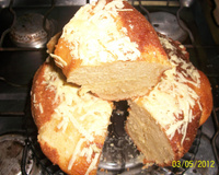 Pão-de-ló recheado com queijo