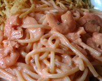 Estrogonofe de camarão