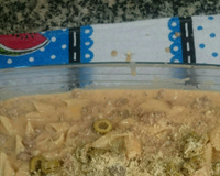 Macarrão de panela de presão com carne moída