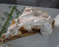 Torta de banana e doce de leite