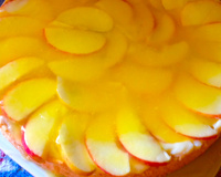 Torta de Maça e Morango