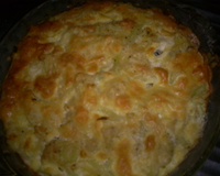 Souflé de couve-flor ao molho branco e queijo