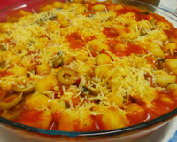 Nhoque de batata doce ao molho sugo