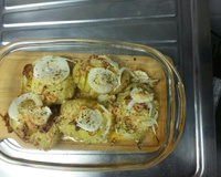 Batata assada com alho e azeite