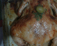 Frango assado muito simples e delicioso