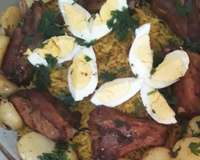 Arroz com costelinha de porco