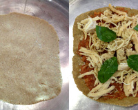 Massa de pizza de aveia fit