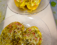 Batata recheada de microondas