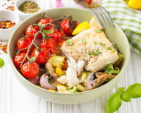 Filé de merluza de forno