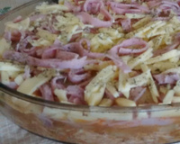 Batata de forno com frango rápida