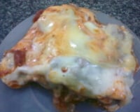 Lasanha com massa de pastel