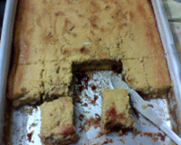 Bolo de fubá cremoso