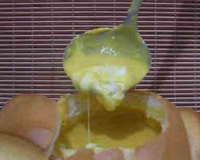 Sopa de abóbora com gorgonzola