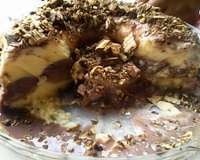 Bolo de sorvete com brigadeiro