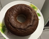 Bolo de chocolate integral com cobertura