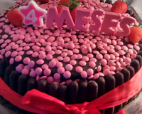 Bolo de morango com nutella