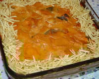 Peixe ao molho rosé