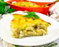 Escondidinho de bacalhau com batata doce