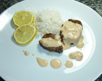 Filé mignon com molho de limão